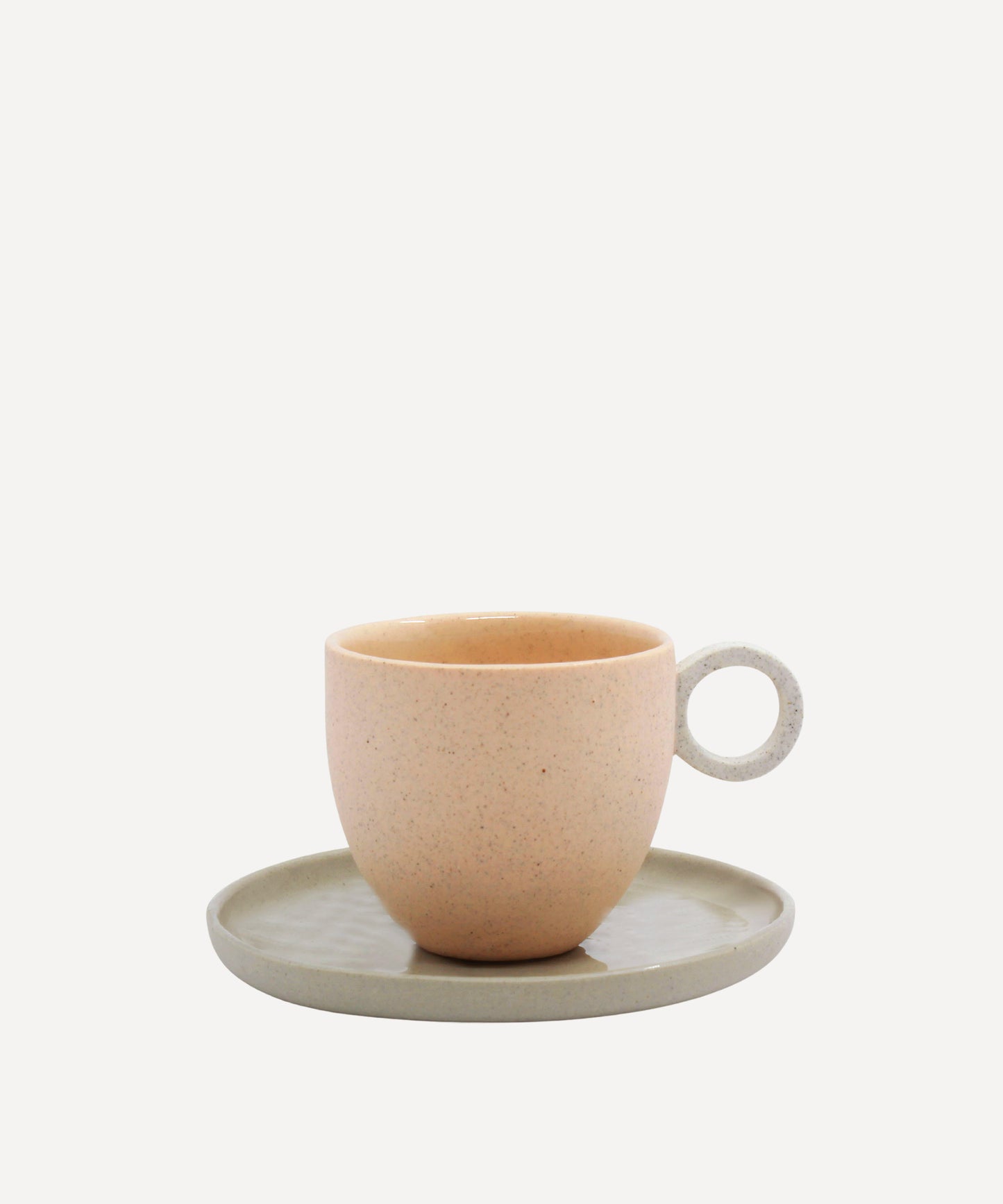 Matt Speckle Peach Espresso Cup