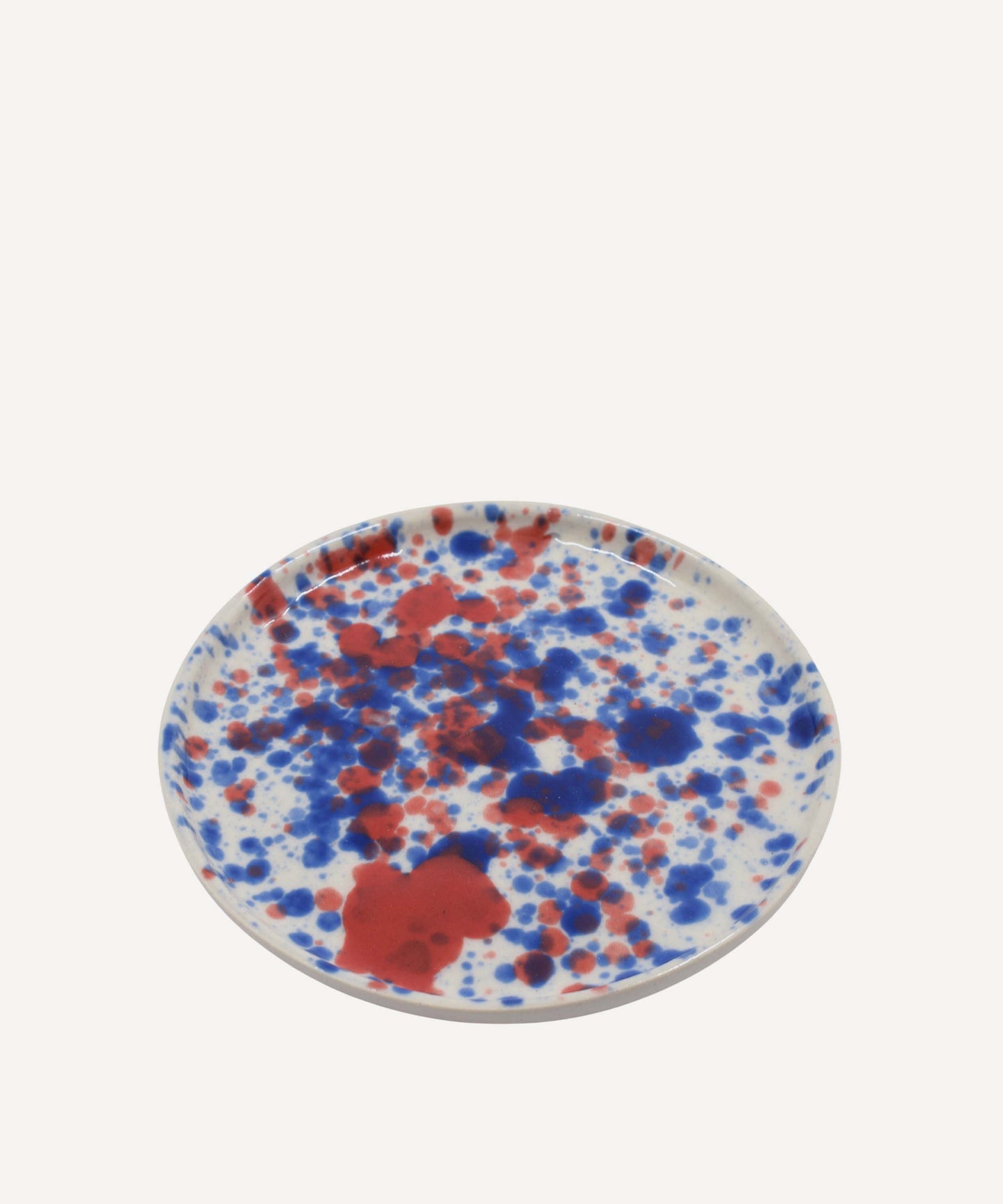 Blue and Red Splatter Mug