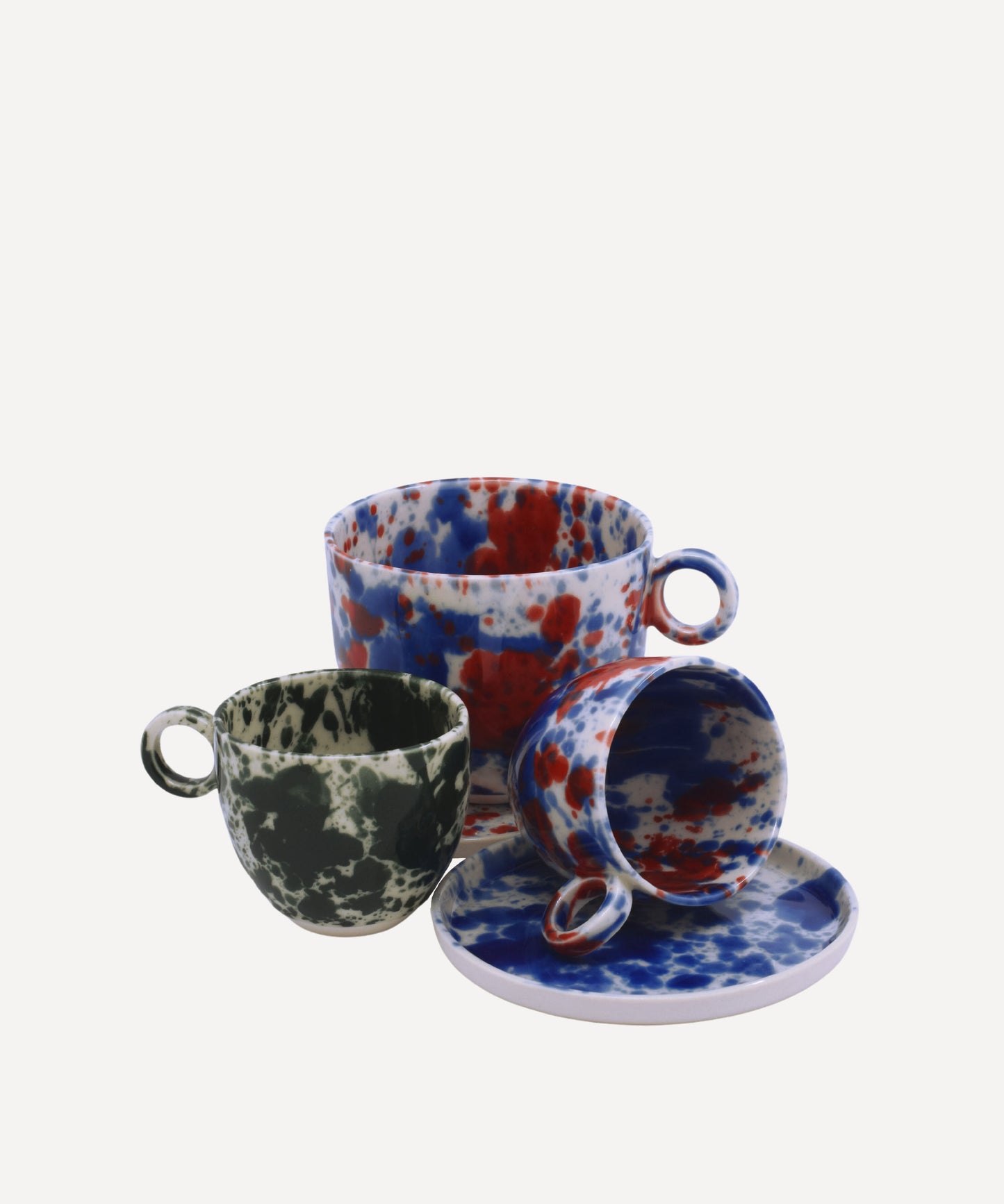 Green Splatter Espresso Cup