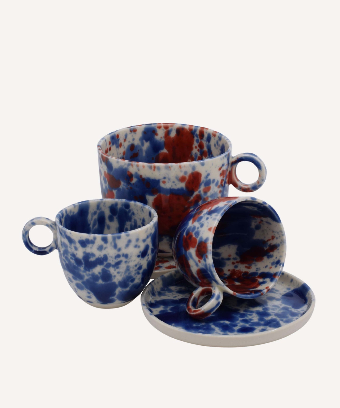 Blue Splatter Mug