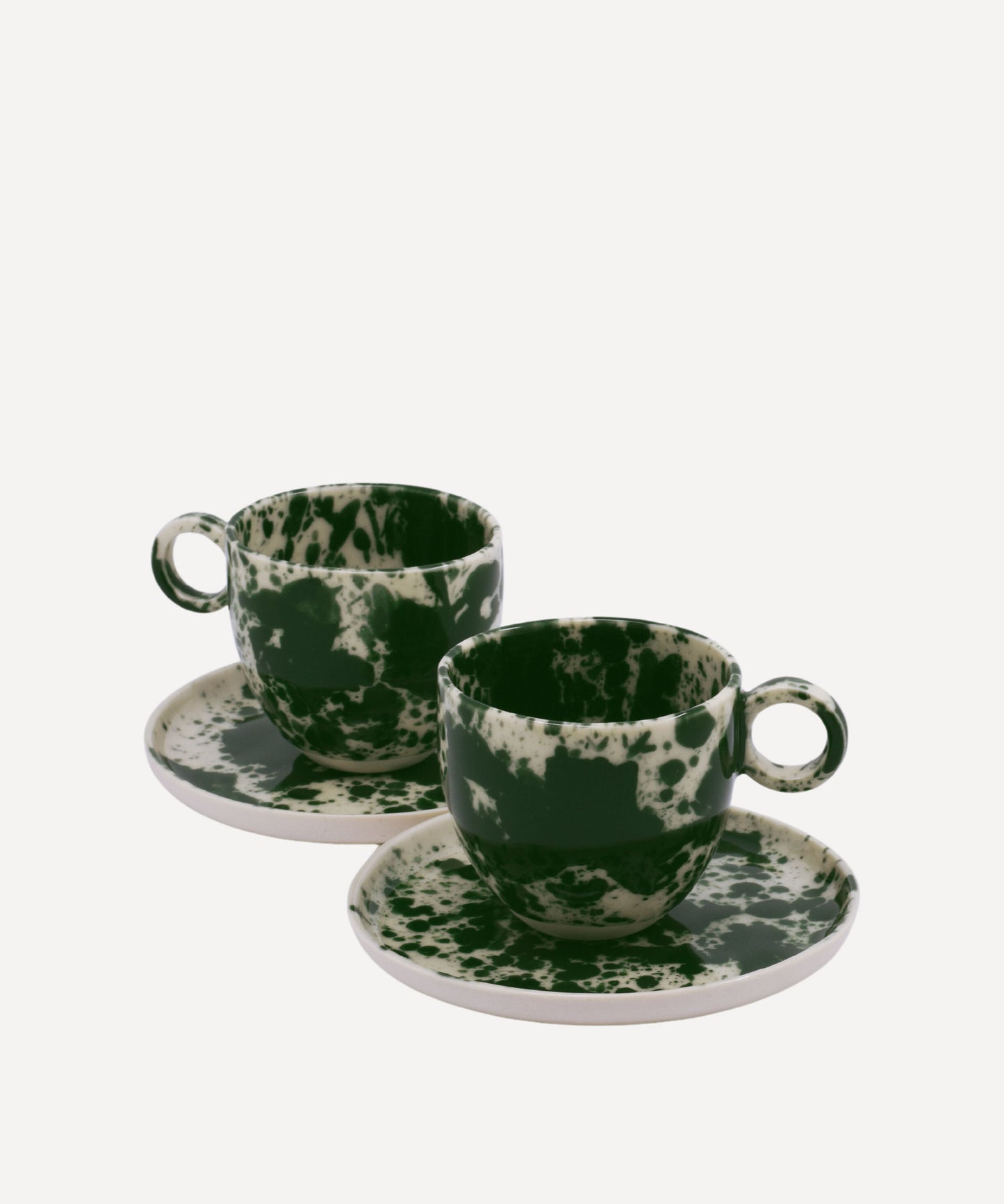 Green Splatter Espresso Cup