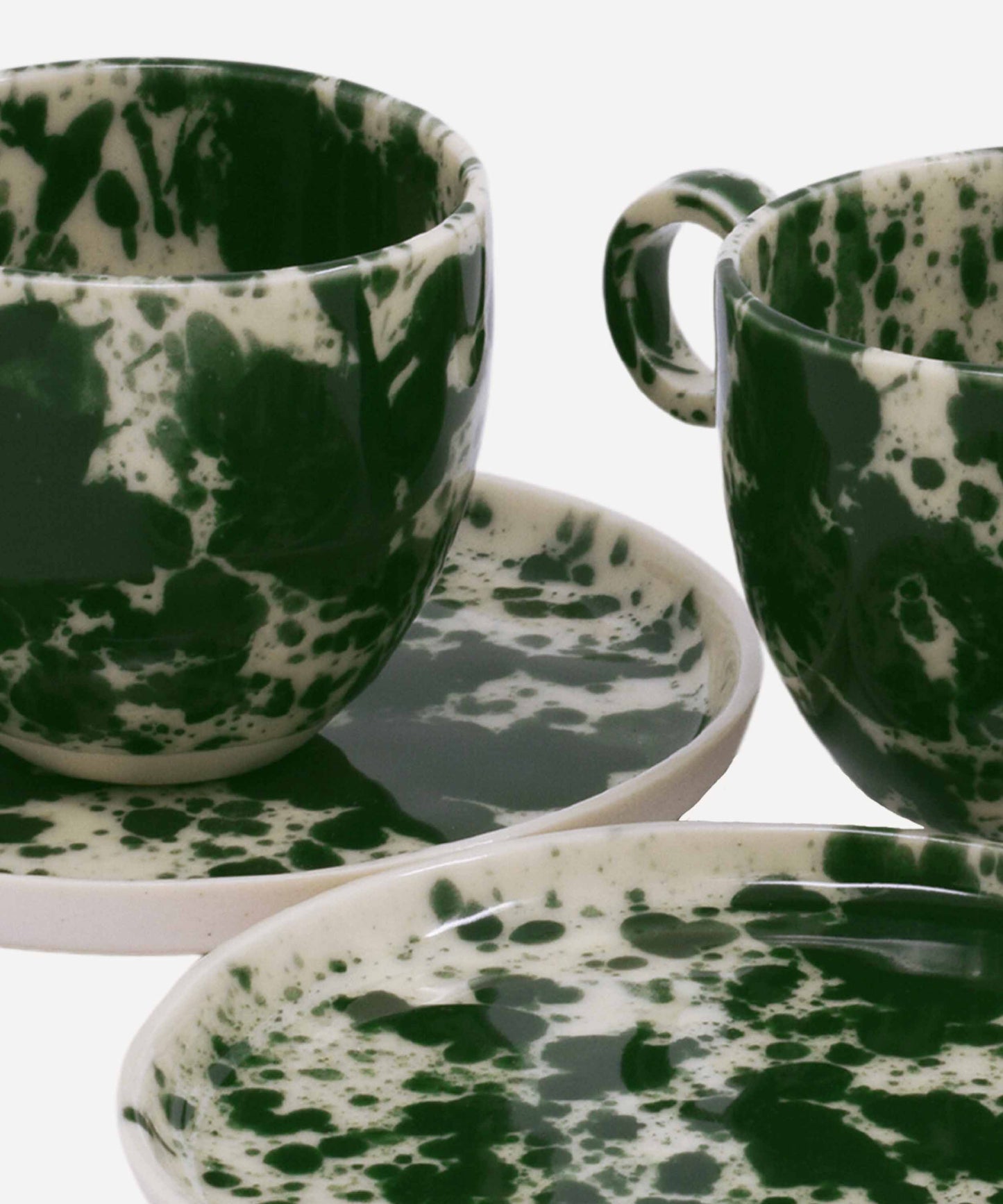 Green Splatter Espresso Cup