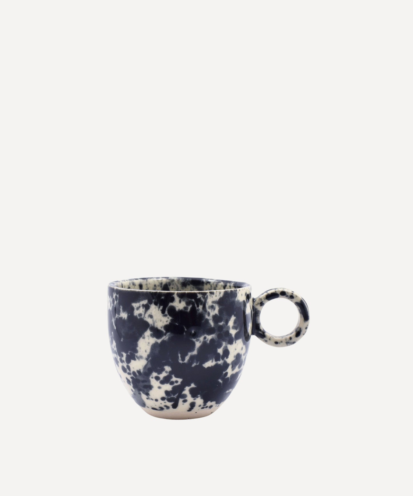 Black Splatter Espresso Cup