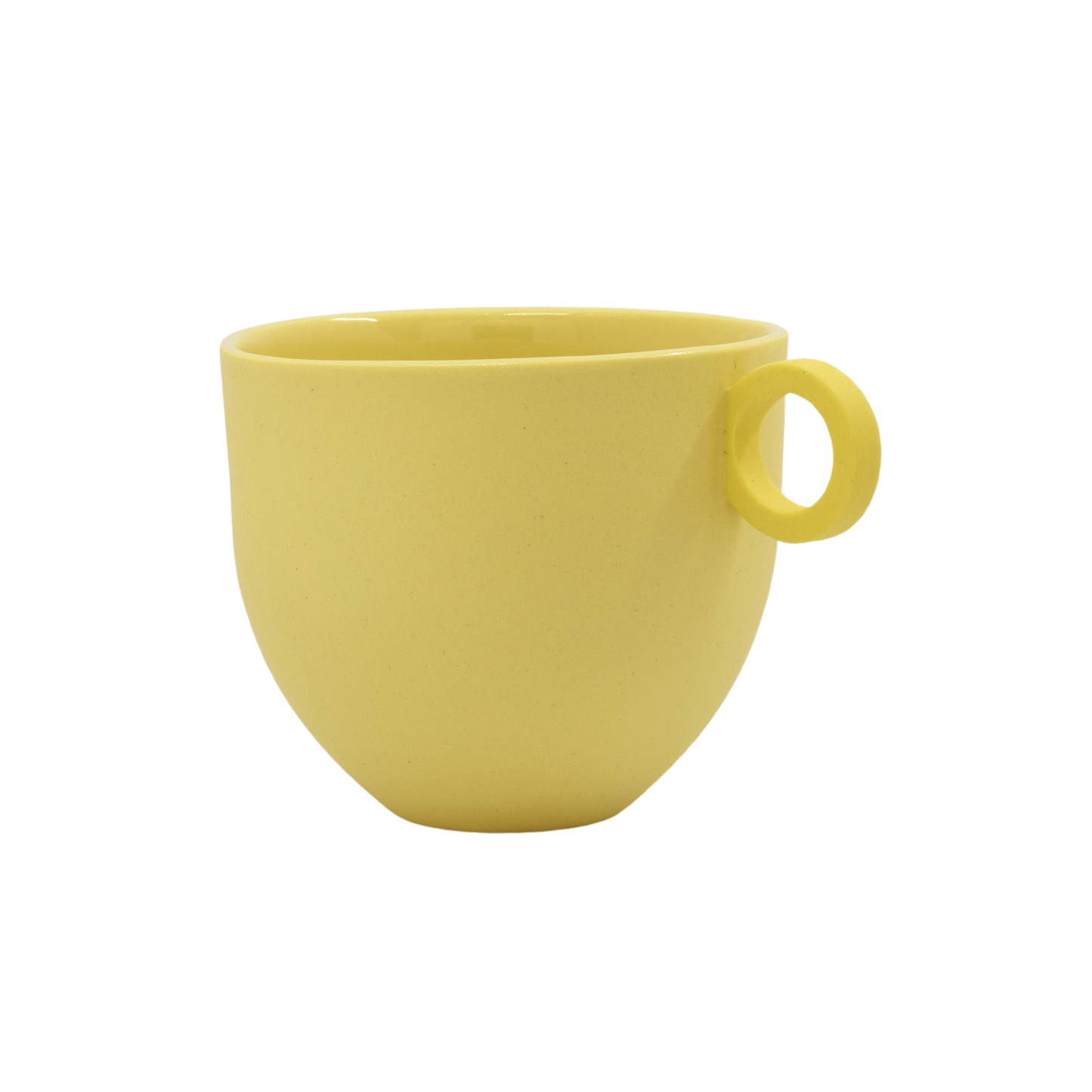 Syros Yellow Mug with Ring Handle