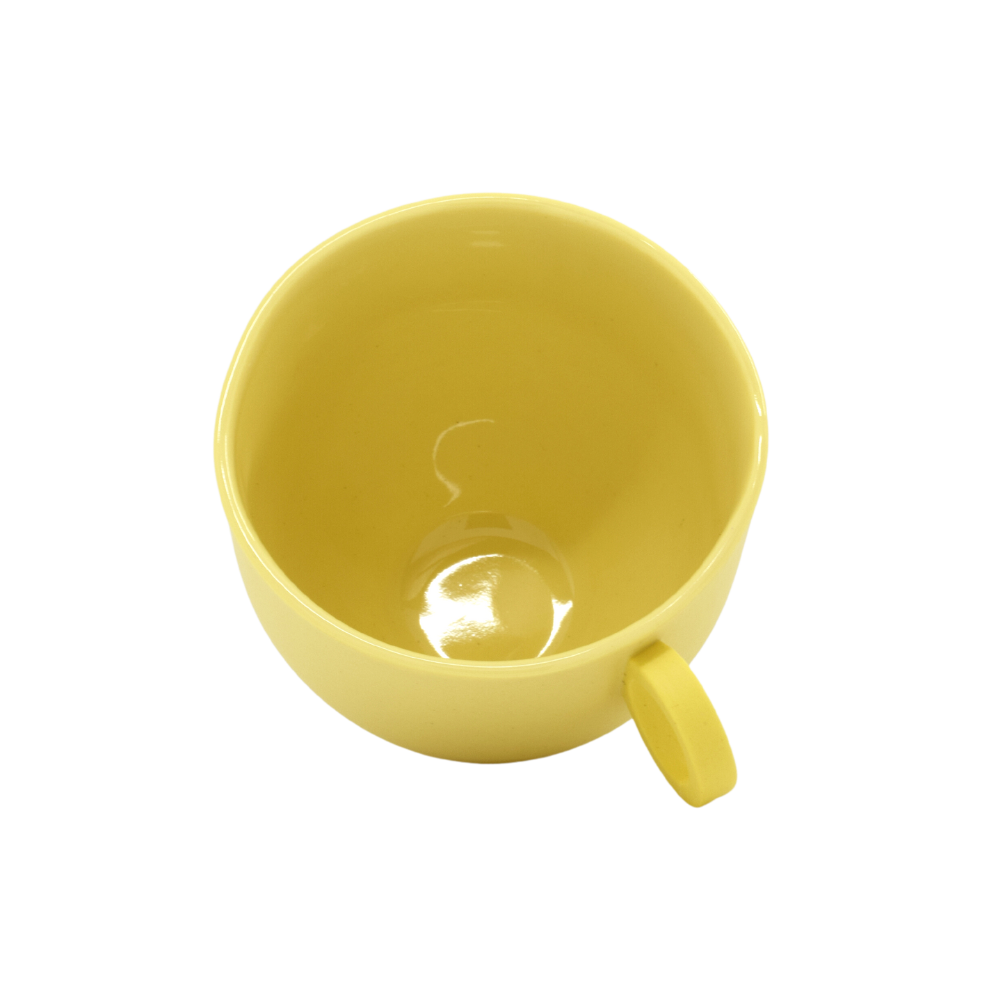 Syros Yellow Mug with Ring Handle