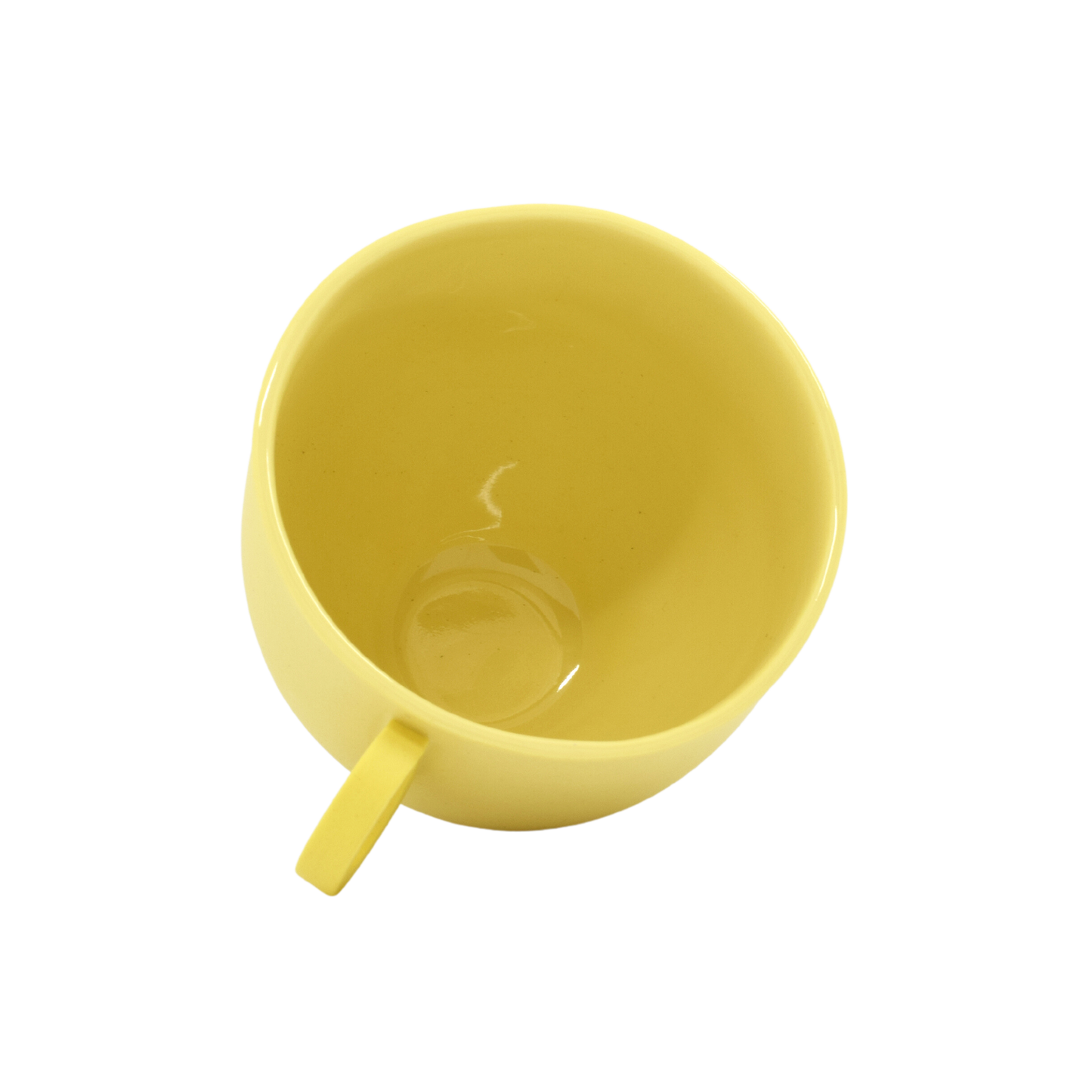 Syros Yellow Mug with Ring Handle