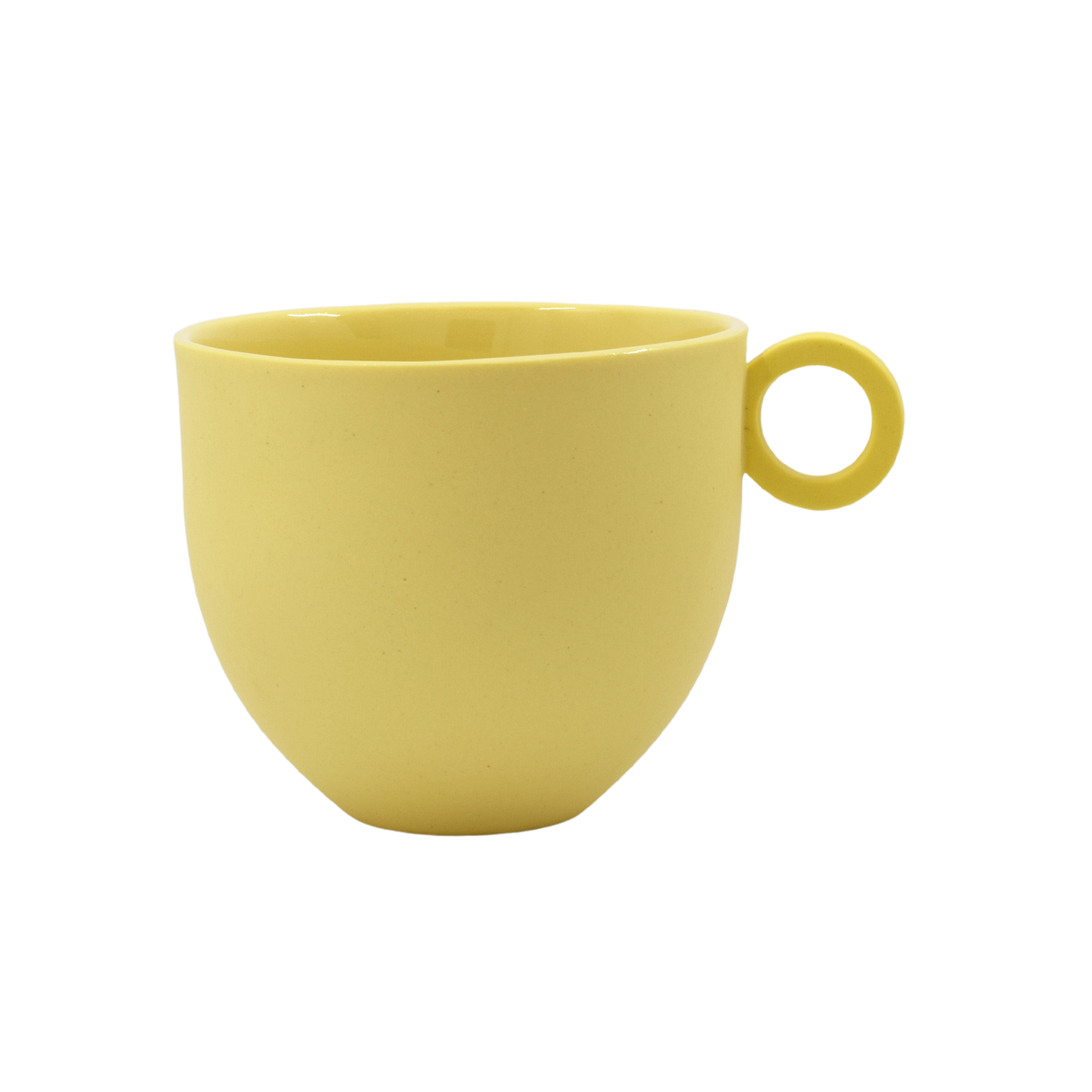 Syros Yellow Mug with Ring Handle