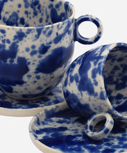 Load image into Gallery viewer, Blue Splatter Espresso Cup