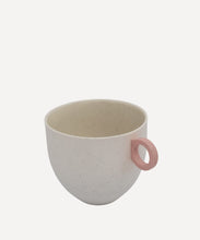 Load image into Gallery viewer, Matt Speckle White Mug with Pink Handle