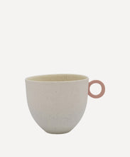 Load image into Gallery viewer, Matt Speckle White Mug with Pink Handle