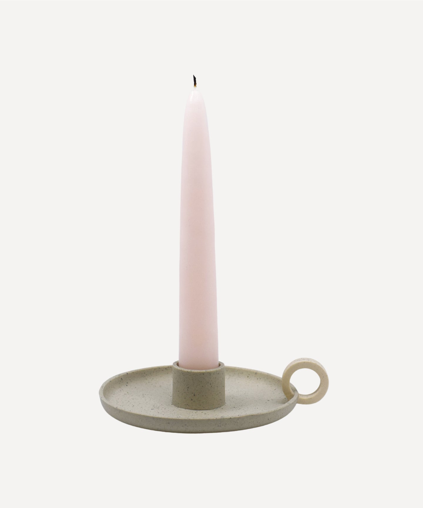 Speckled Grey Candle Holder