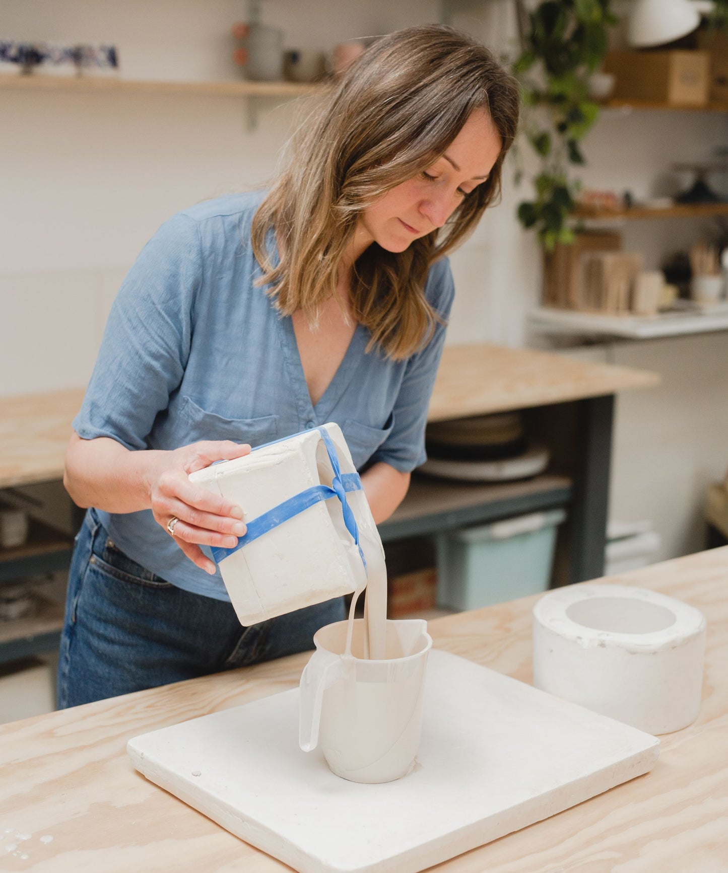 Make a slip-cast ceramic pot workshop