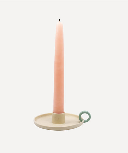 Speckled White Candle Holder