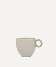 Load image into Gallery viewer, Matt Speckle White Espresso Cup with Grey Handle