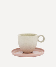 Load image into Gallery viewer, Matt Speckle White Espresso Cup with Grey Handle