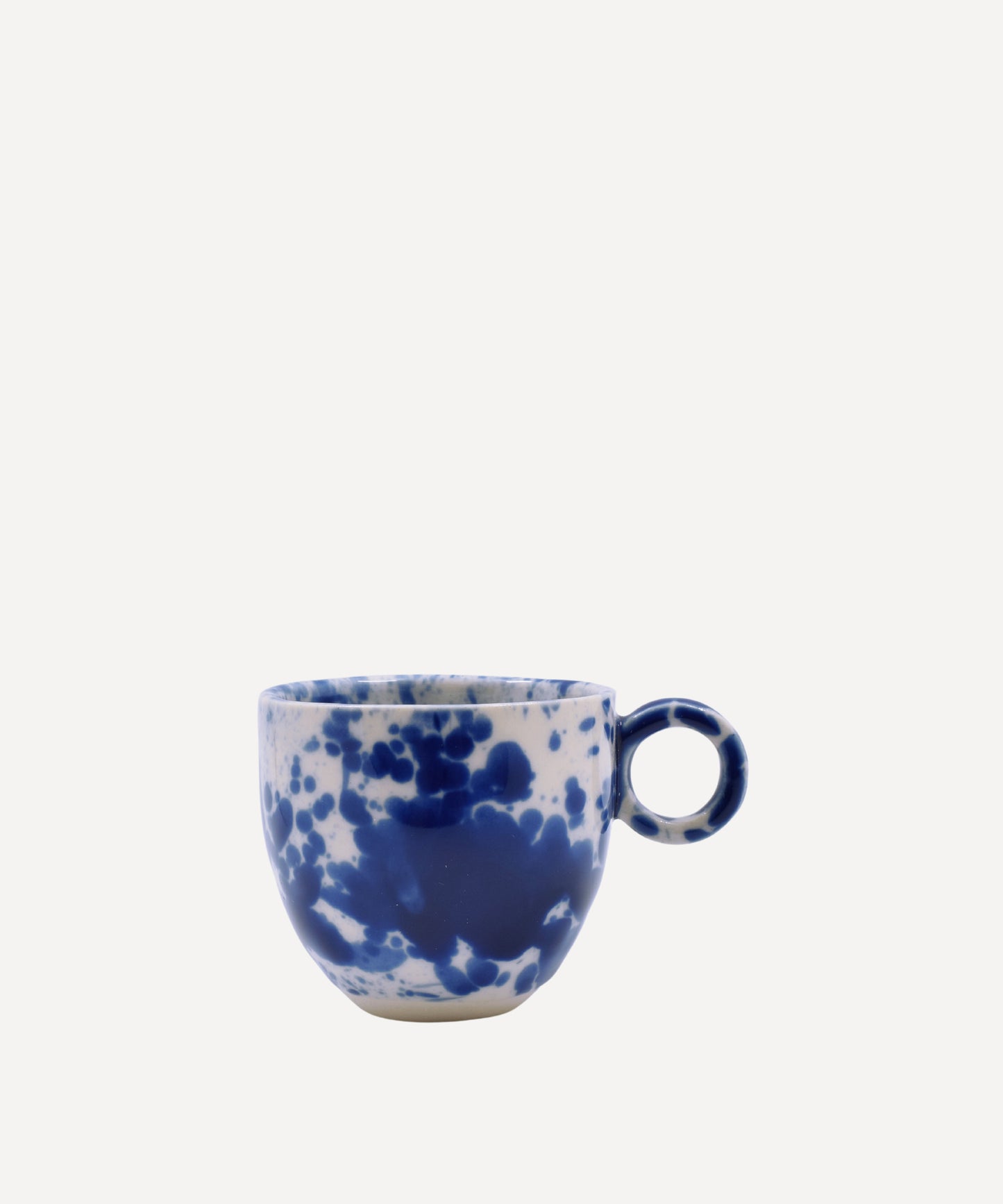 Blue Splatter Espresso Cup