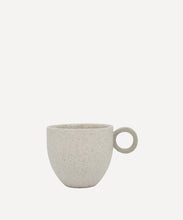 Load image into Gallery viewer, Matt Speckle White Espresso Cup with Grey Handle