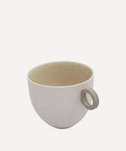 Load image into Gallery viewer, Matt Speckle White Mug with Grey Handle