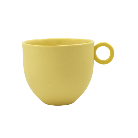 Syros Yellow Mug with Ring Handle