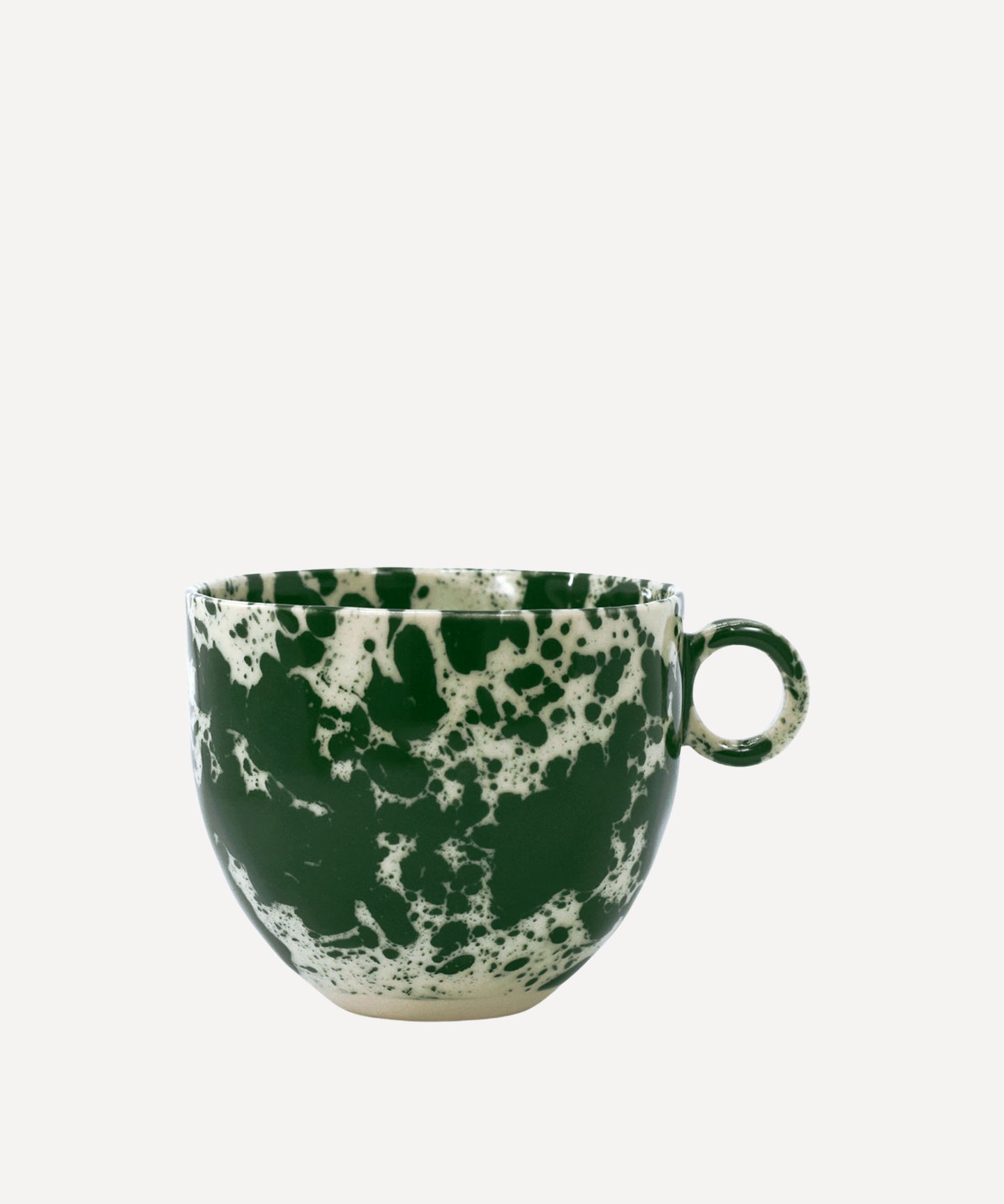 Dark Green Splatter Mug