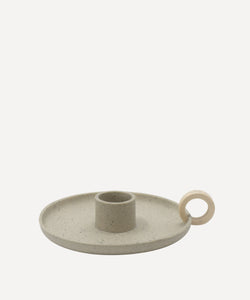 Speckled Grey Candle Holder