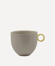 Load image into Gallery viewer, Syros Grey Mug with Yellow Ring Handle